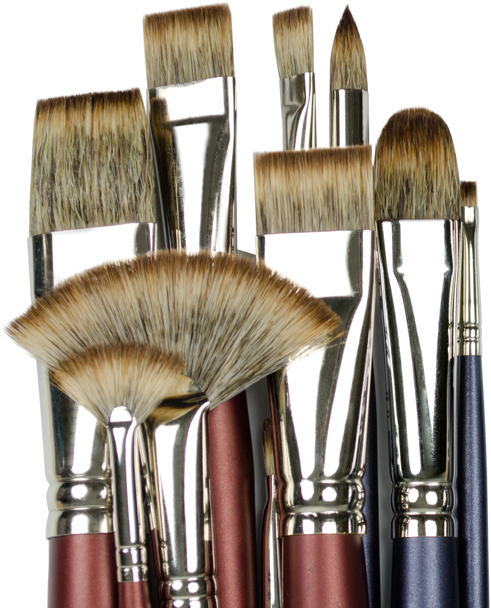 ROYAL NATURAL HAIR SHORT BRISTLE DRY BRUSH ARTISTBRUSH SET 