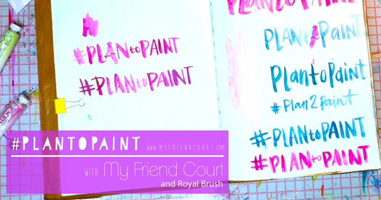 Art Journal Challenge #PlantoPaint featuring Royal Brush