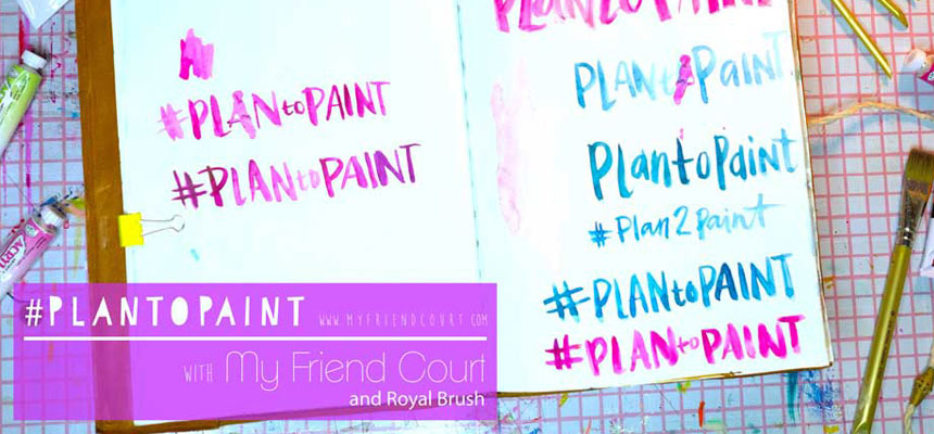 Art Journal Challenge #PlantoPaint featuring Royal Brush