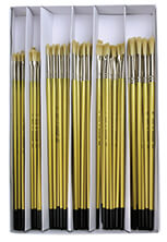School Grade Golden Taklon Round Brushes – Rileystreet Art Supply