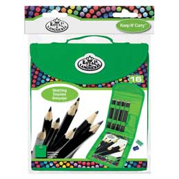 13-piece Sketchbook and Colored Pencils Set