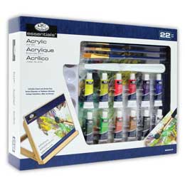 Royal & Langnickel Essentials - 48pc Artist Acrylic Painting Set in Storage  Box