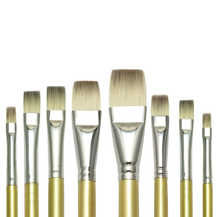 Fusion 2 Synthetic Angled Brush @ The Painted Heirloom
