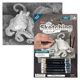 5 by 7-Inch Sea Turtles Royal Brush Mini Sketching Made Easy Kit 