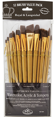 Paquete con 12 Unidades Royal Brush Lápices de Colores neón 